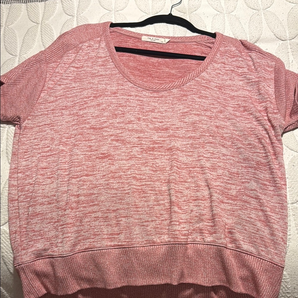 Pink Short Sleeve Top Rag and Bone